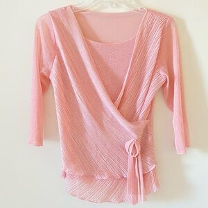 Women’s Pink Polyester Cotton Fashion Top - S - Pre-owned